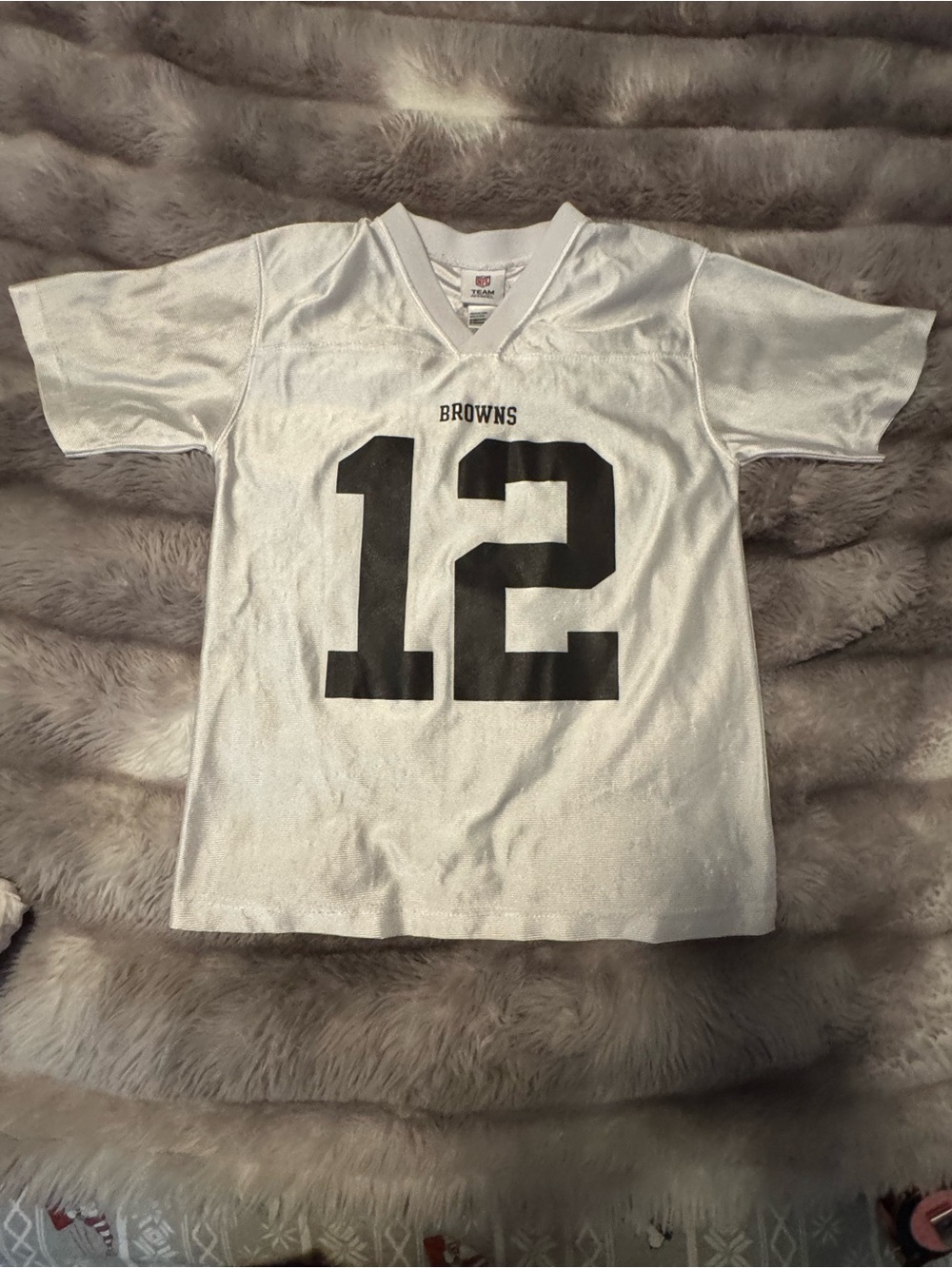 NFL White Team Apparel V-Neck Jersey